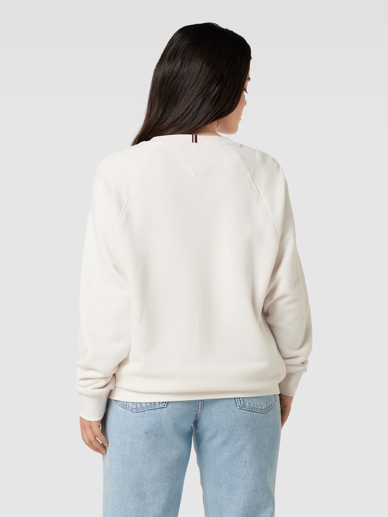 PLUS SIZE Sweatshirt mit Label-Print in weiß