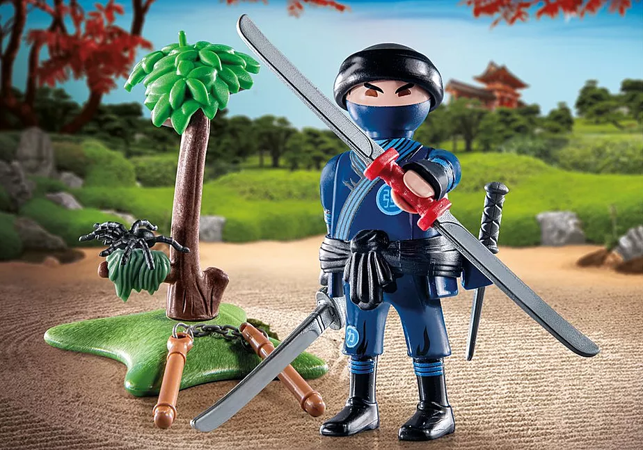 Ninja mit Ausr&uuml;stung