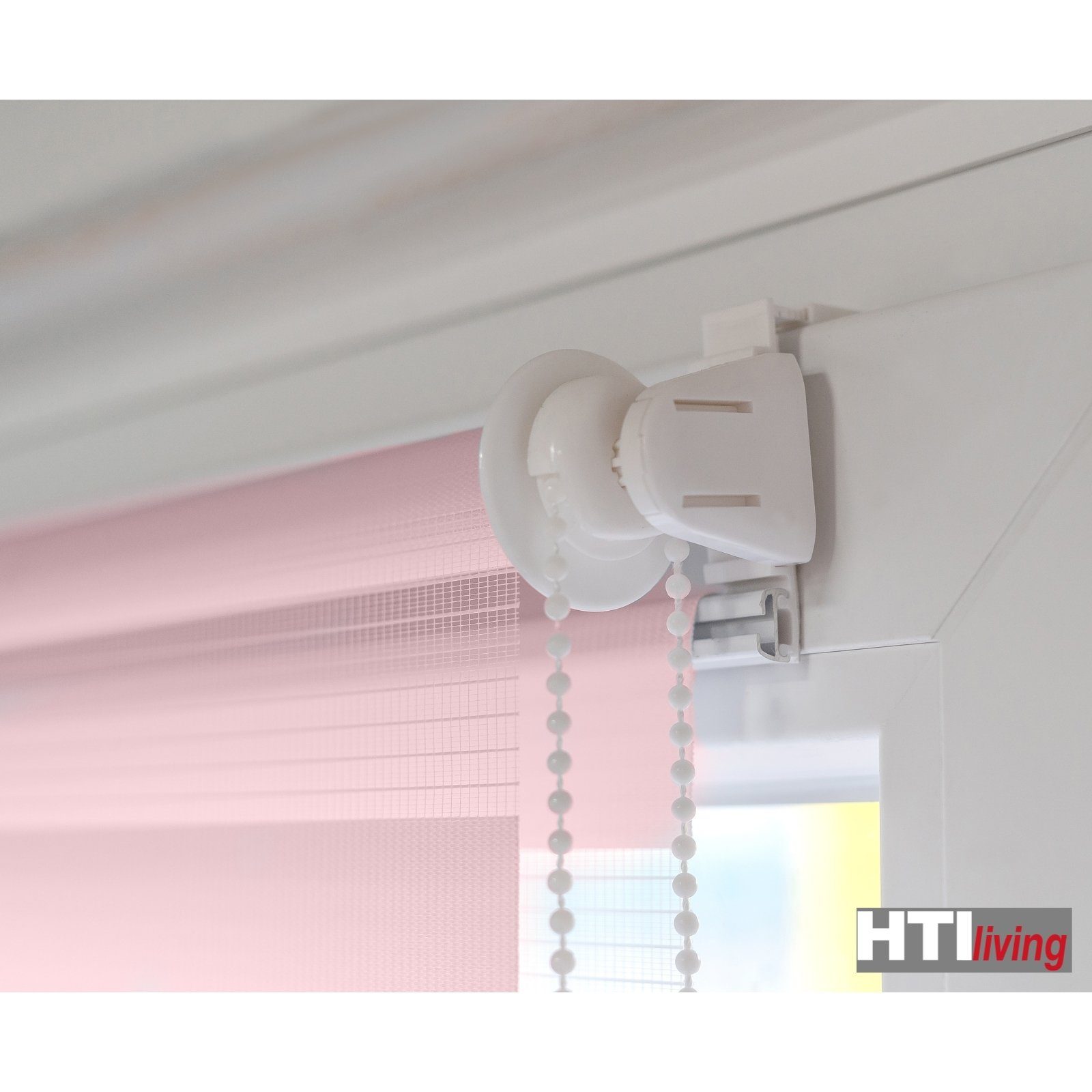 Doppelrollo Doppelrollo uni 60 x 150 Marisol, HTI-Living, halbtransparent, ohne Bohren, Klemmfix
