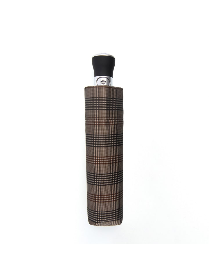doppler Manufaktur Orion Carbonstahl Auf-Zu Taschenschirm 29 cm in check beige-black günstig kaufen onesize