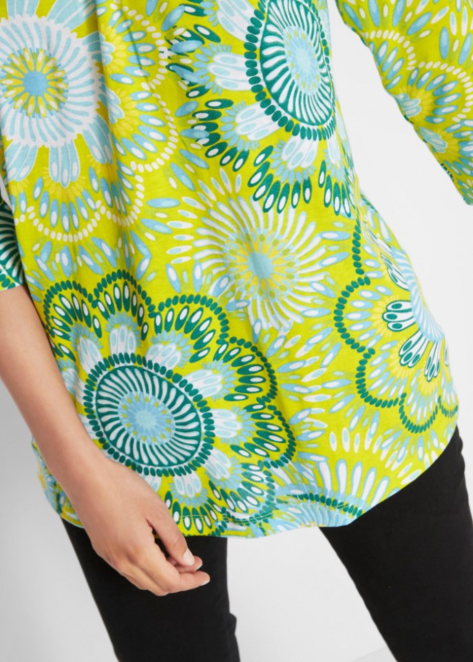 Baumwoll Shirt, 3/4-Arm