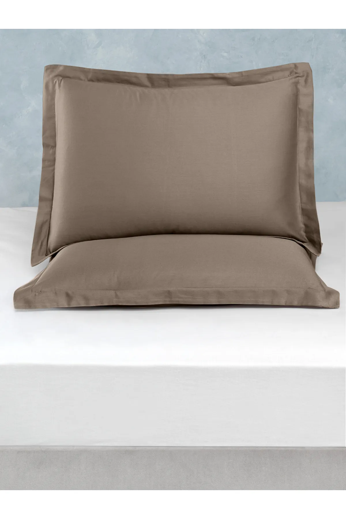 Karna Home  Klassisches Doppel-Bettbezug-Set aus Baumwollsatin