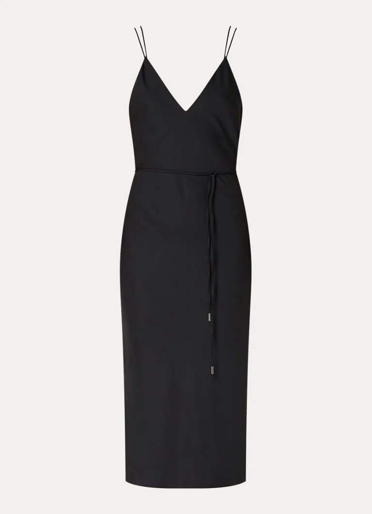Abito midi Calvin Klein con cintura da annodare