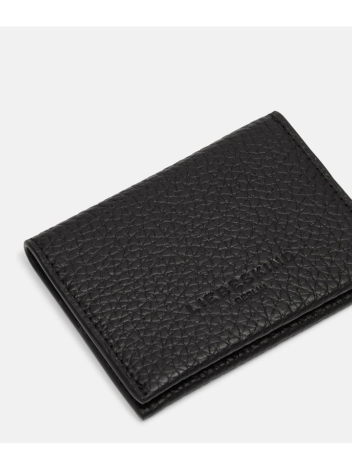LIEBESKIND BERLIN Leder-Kartenetui in Schwarz - (B)12 x (H)9 x (T)2 cm günstig kaufen onesize