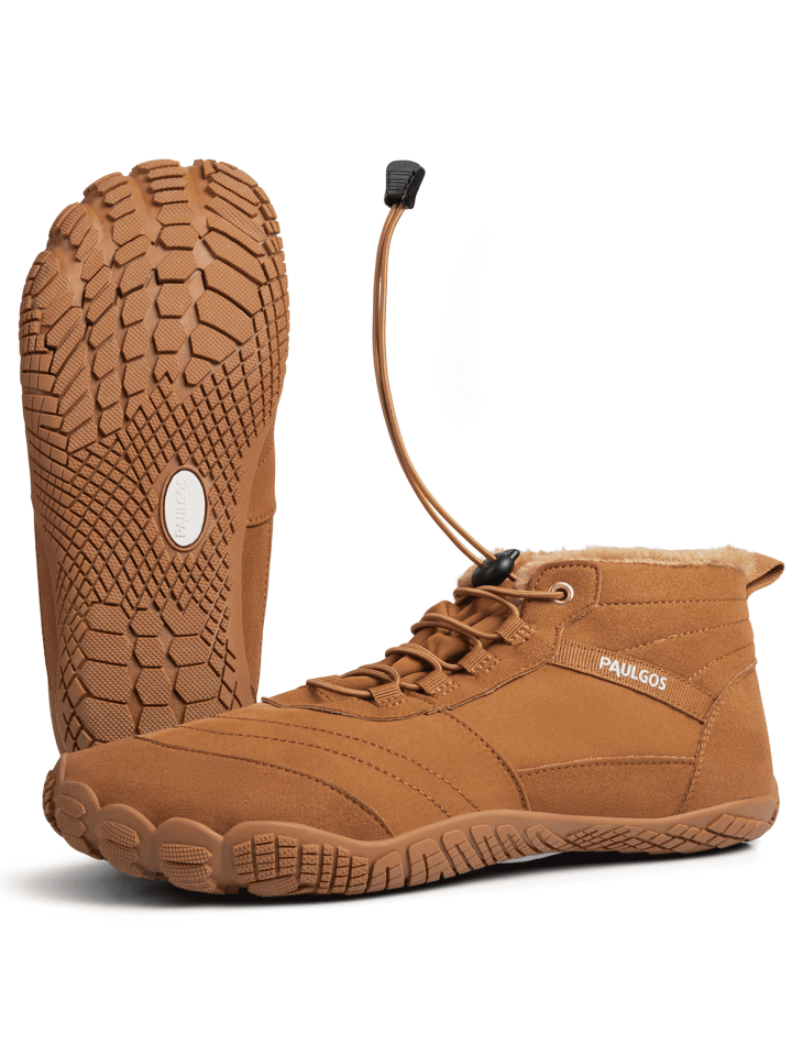 PAULGOS Winterbarfußschuhe, unisex, Größe 37-47 in 3 Farben in Braun günstig kaufen