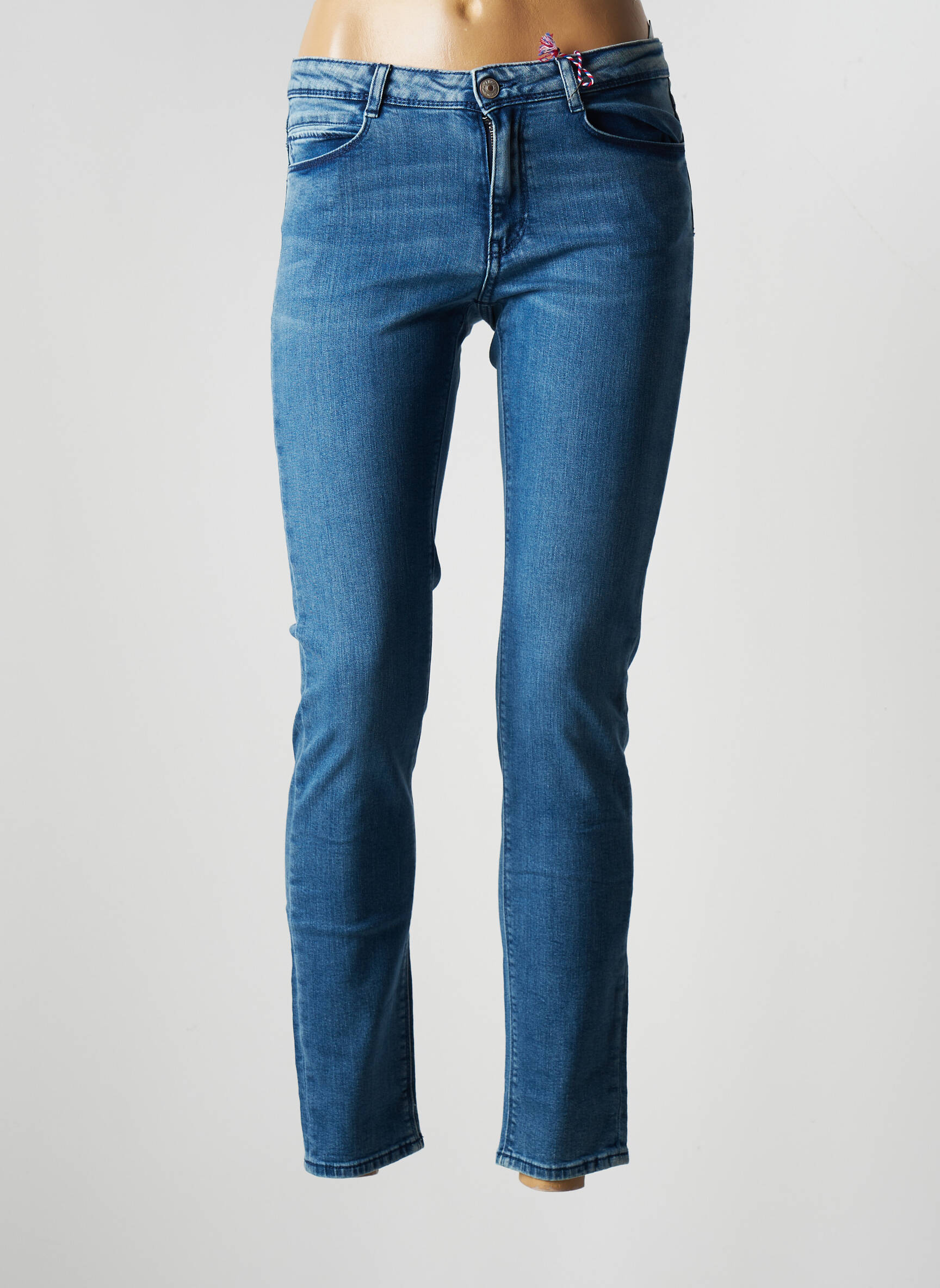 Kanope Jeans Coupe Slim Femme couleur bleu