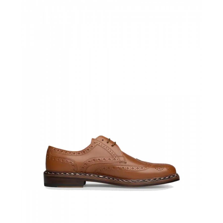 Heinrich Dinkelacker - Businessschuhe Derby BUDA FULL-BROGUE AC Kalbsleder - braun