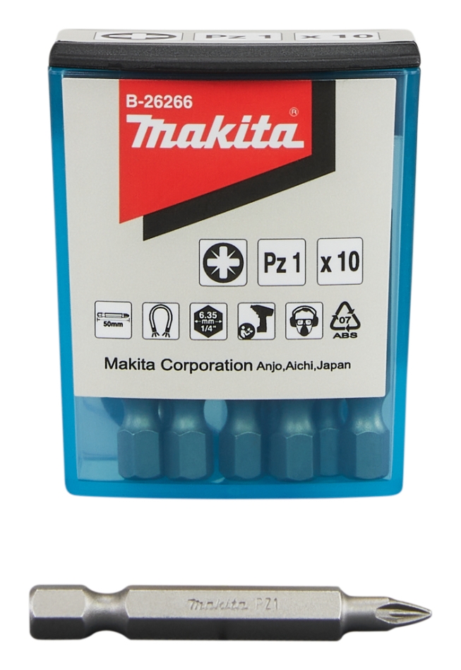 „Makita“ priedai B-26266 atsuktuvas PZ1 x 50 mm, 10 vnt.