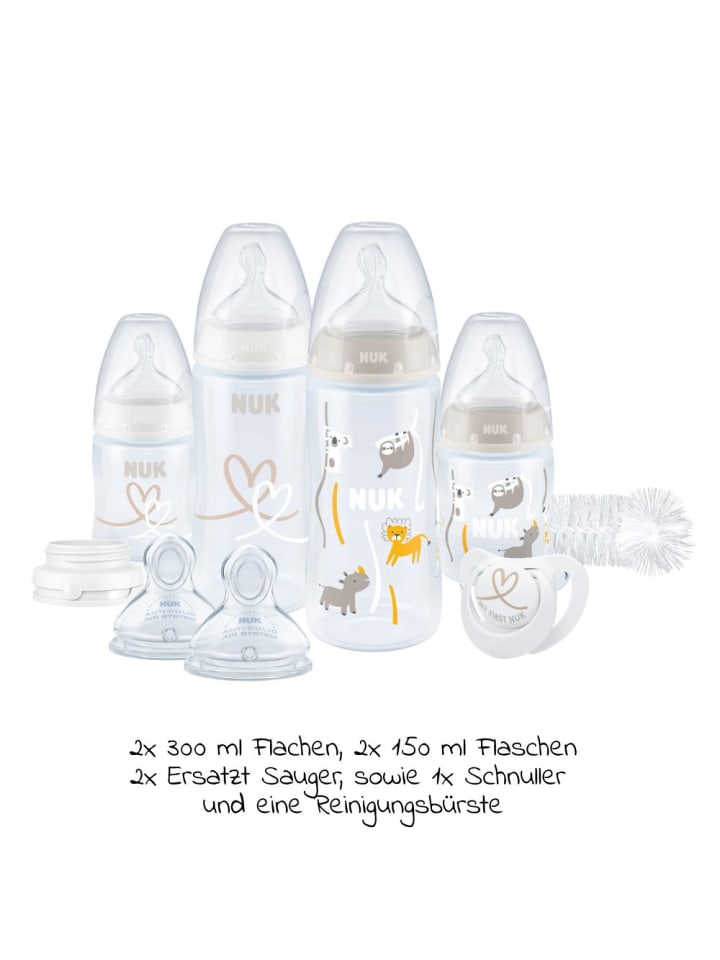 NUK 9-tlg. Perfect-Start-Set PP First Choice Plus - in weiss,motiv günstig kaufen onesize