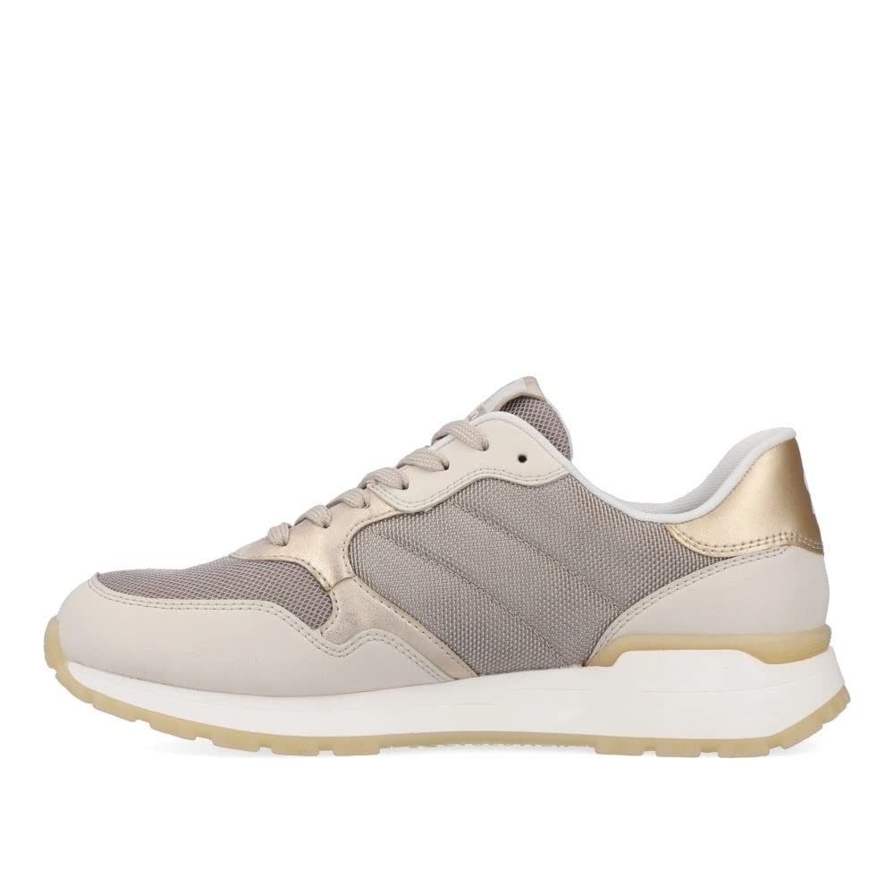 RIEKER Freizeit Schnürer taupe FSK Damen Halbschuhe