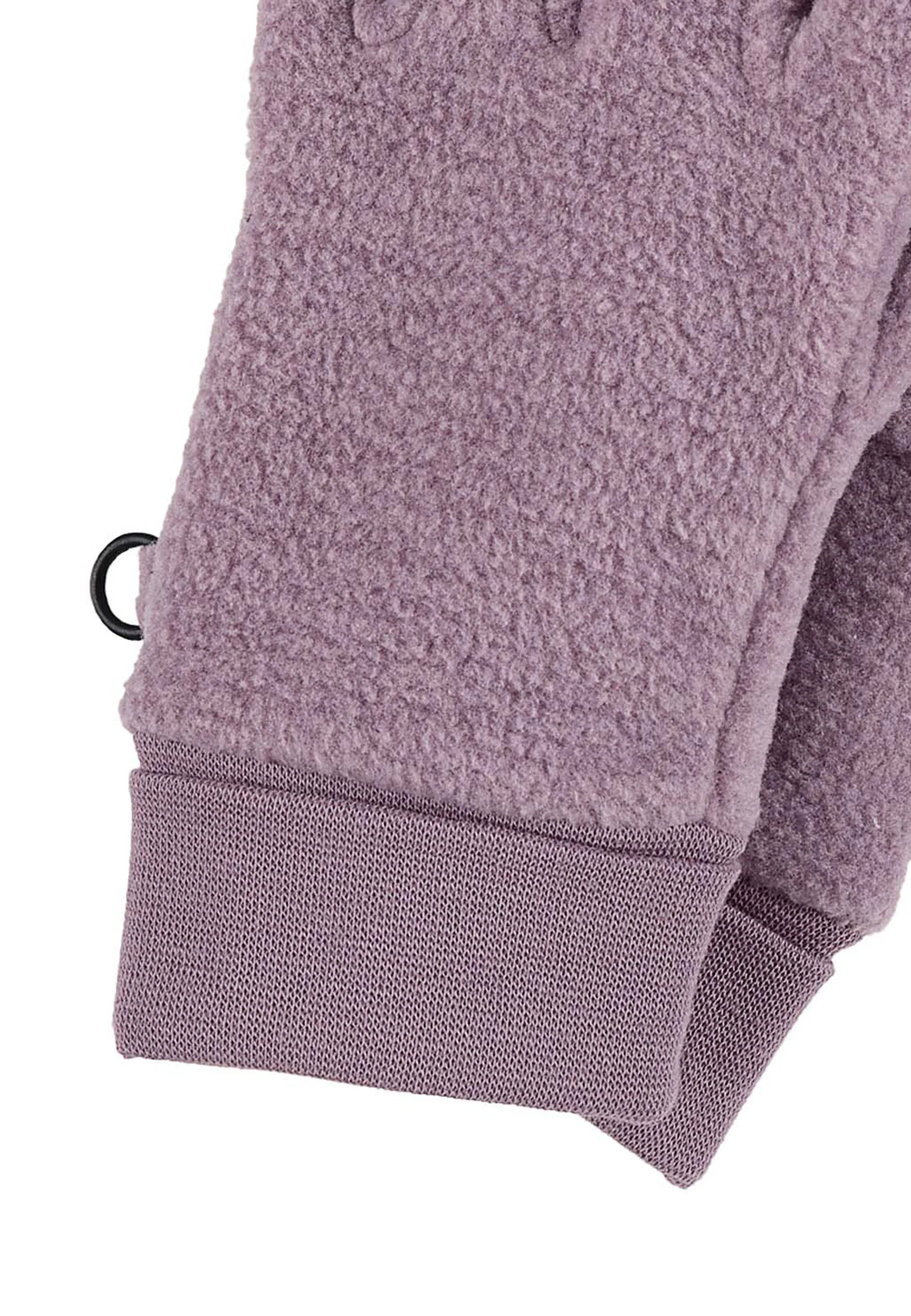 Fingerhandschuh aus Microfleece melange (recycelt)