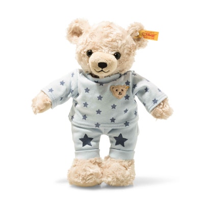 Teddy and Me Teddybär Junge mit Schlafanzug, 27 cm, beige