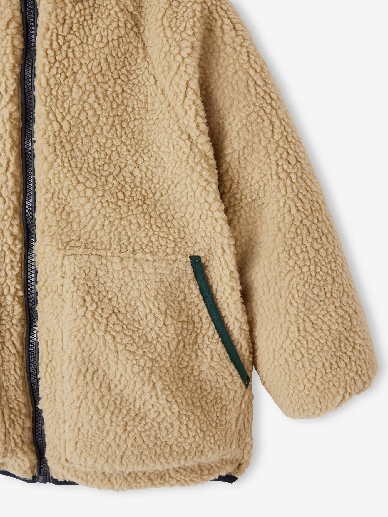 Vertbaudet Jungen Wende-Steppjacke - tannengrün