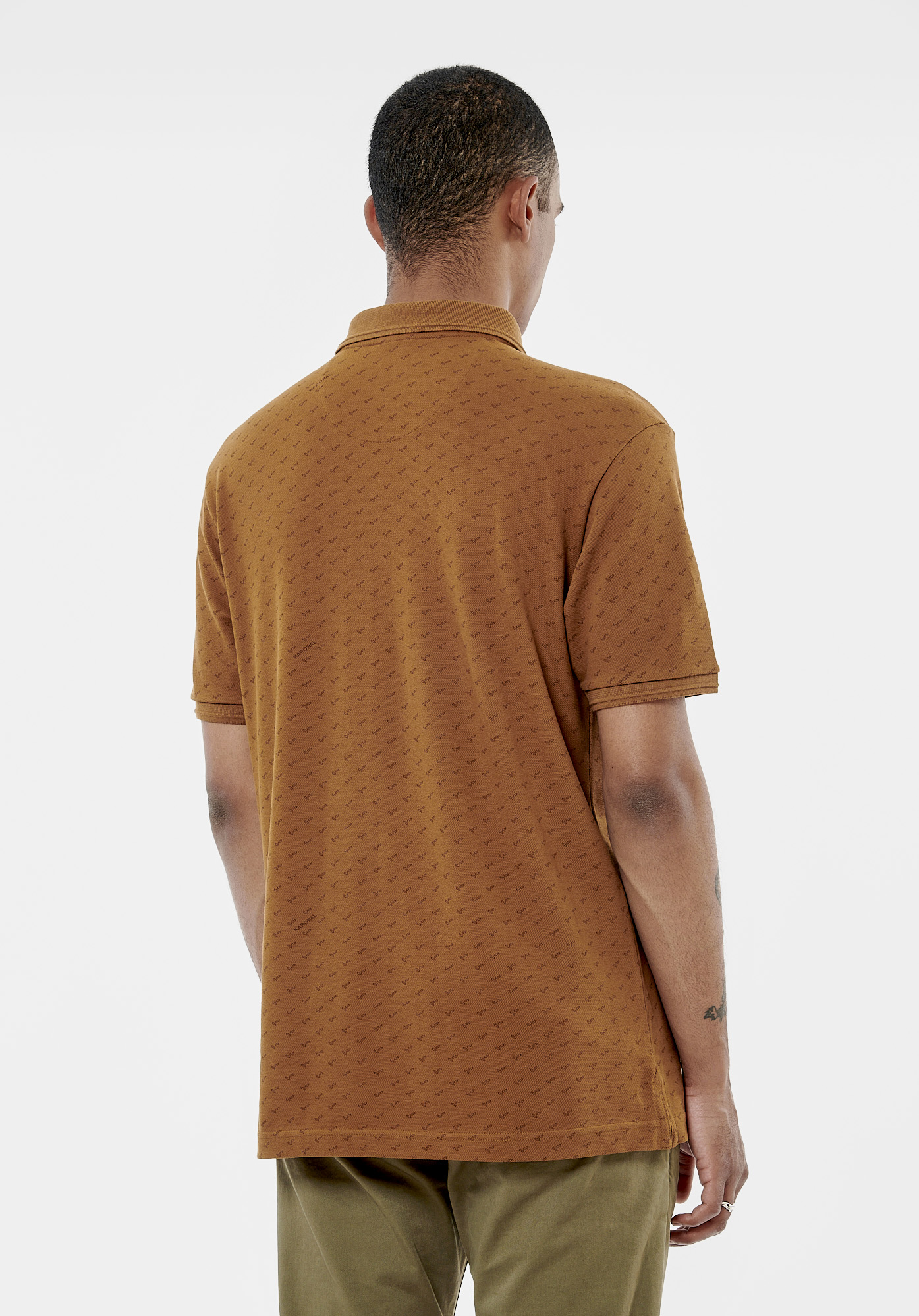 TEREL  Polo marron homme 100% coton