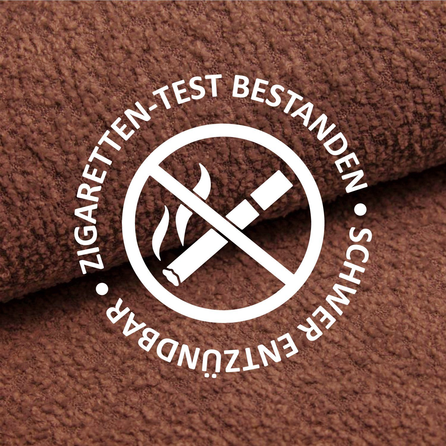 novely Stoff novely® ABEL Bouclé Polsterstoff Möbelstoff, 1 lfm, Recycelter Stoff