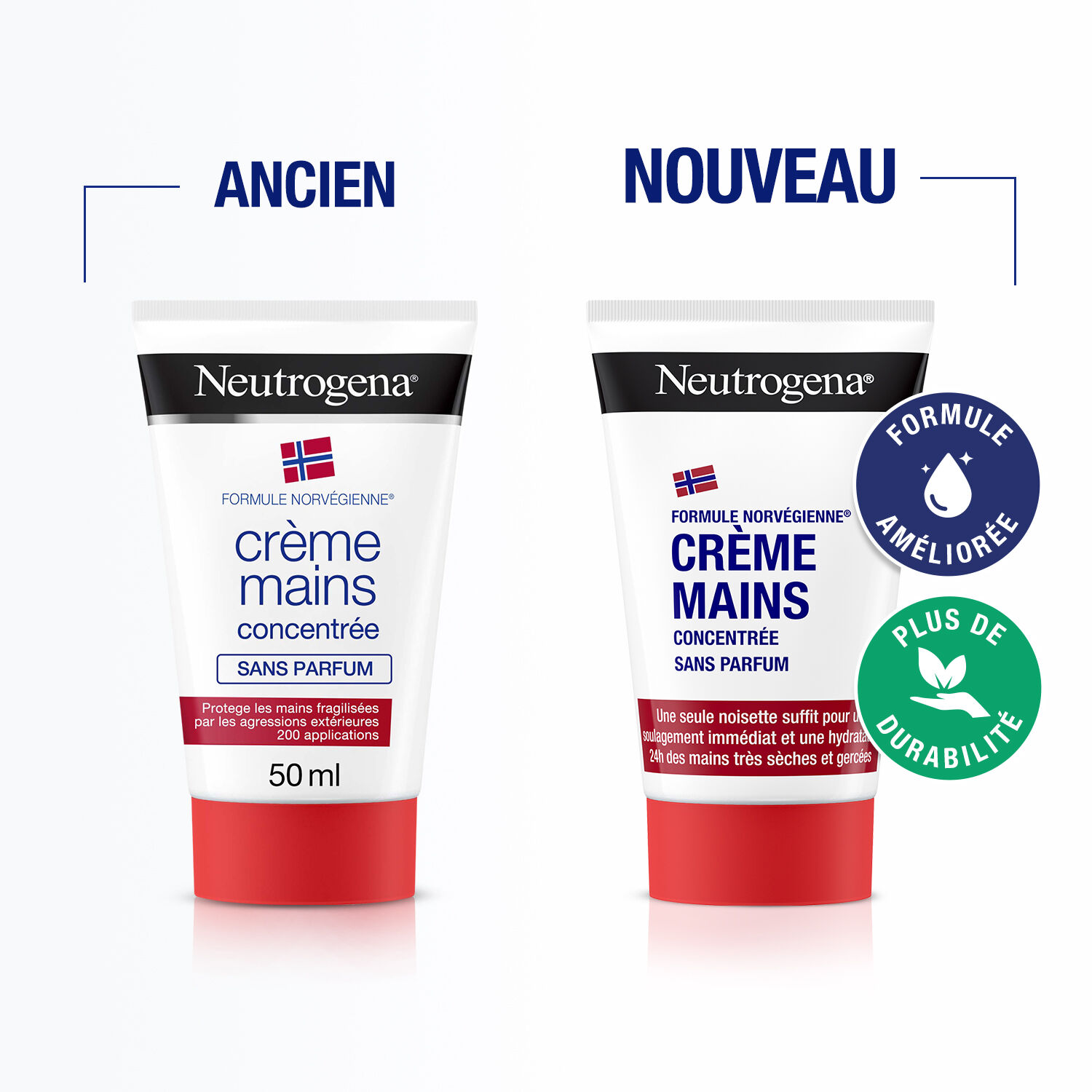 Neutrogena Crème mains NEUTROGENA® Duo Crème Mains Concentrée sans parfum 2 x 50 ml