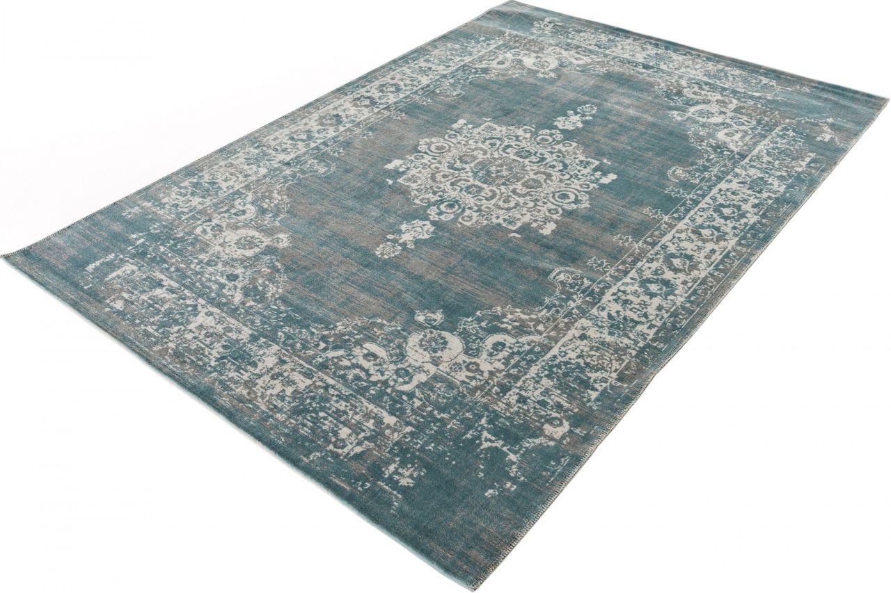 Lifa Living Cool Vintage Teppich Grau Blau 133 x 200 cm