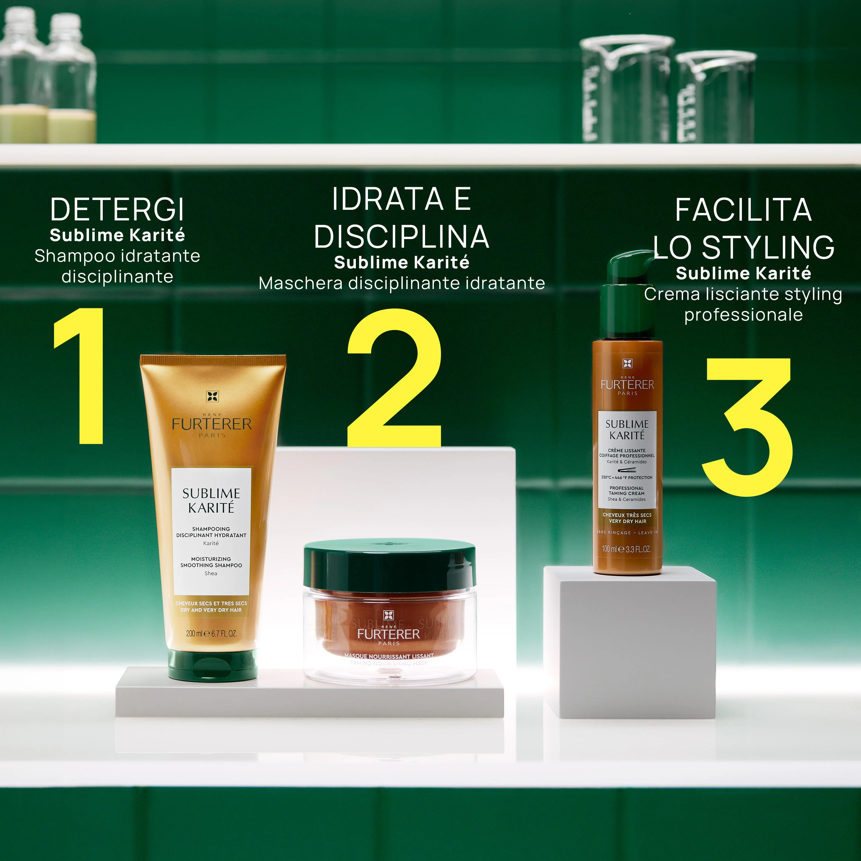Karité Hydra Shampooing Disciplinant Hydratant - Finom sampon, világító sampon