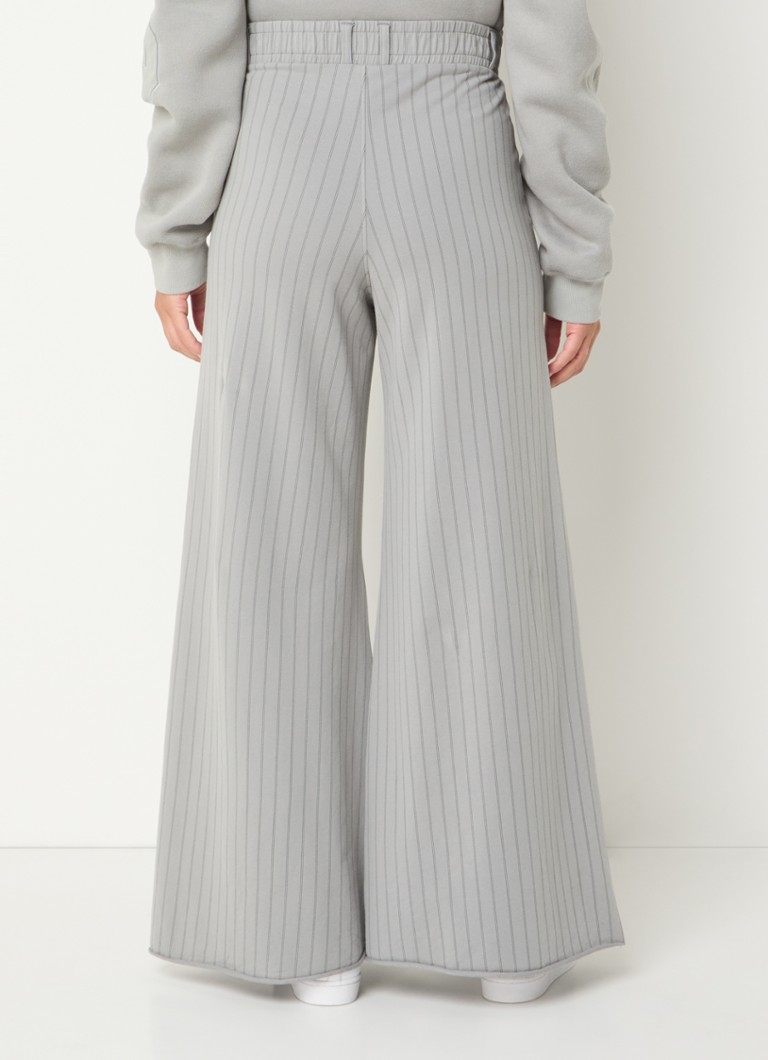 10DAYS High waist wide fit sweatpants made of organic cotton with stripe print