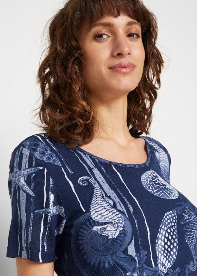 Longshirt mit Zipfel
