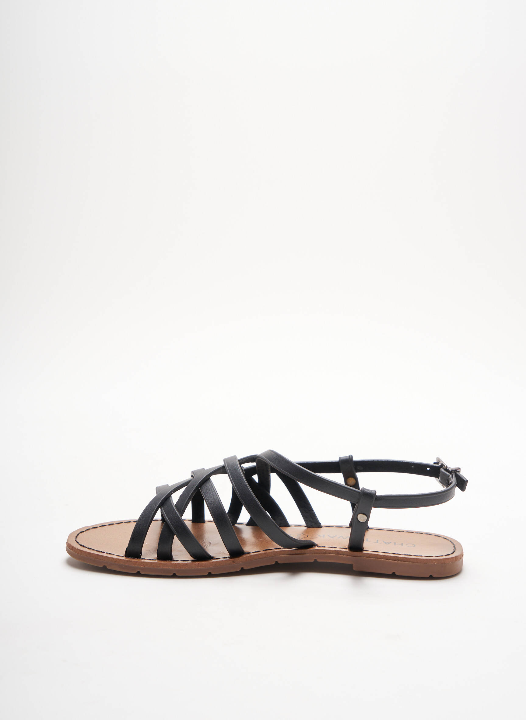 Chattawak Sandales Nu Pieds Femme couleur noir