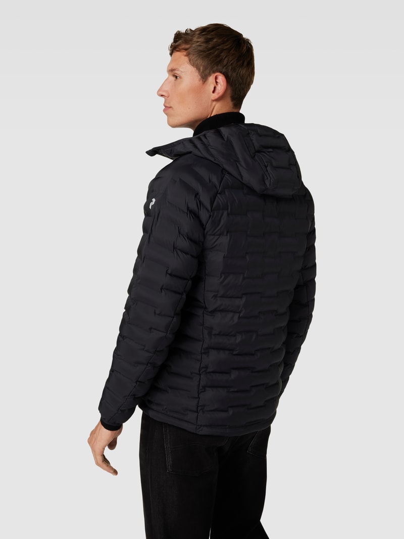 Steppjacke mit Reißverschlusstaschen Modell 'Argon' in schwarz