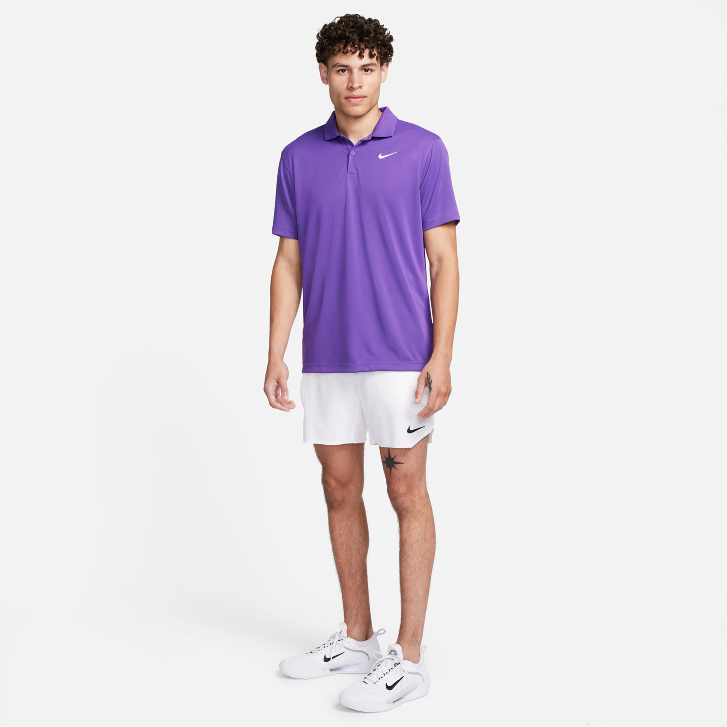 Dri-Fit Court Solid Polo Herren - Lila