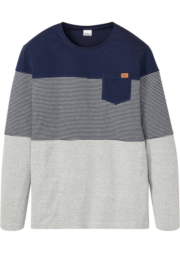 Langarmshirt mit Colourblocking