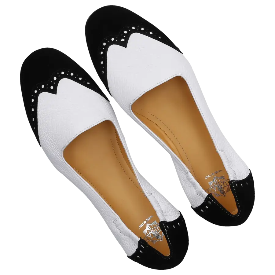 Truman's - Ballerinas 9540 Kalbsleder Veloursleder - schwarz