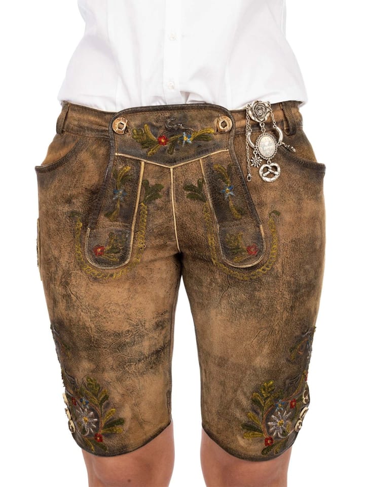 MADDOX Lederhose THERESIA in braun günstig kaufen