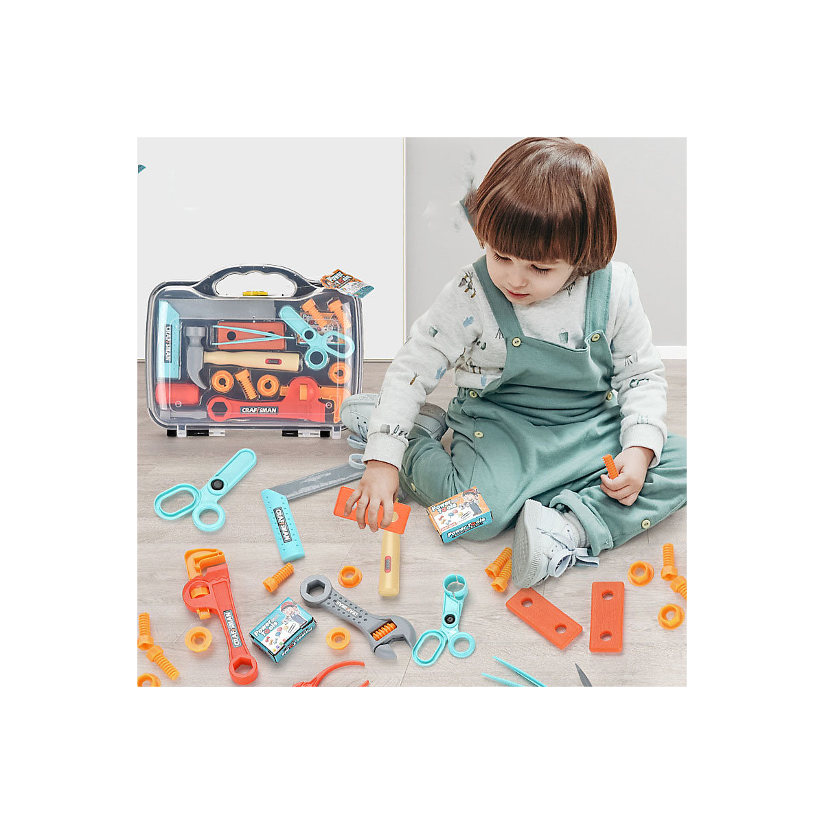 Werkzeug-Montagebox Werkzeugkoffer für Kinder Demontage-Projekt-Organisator