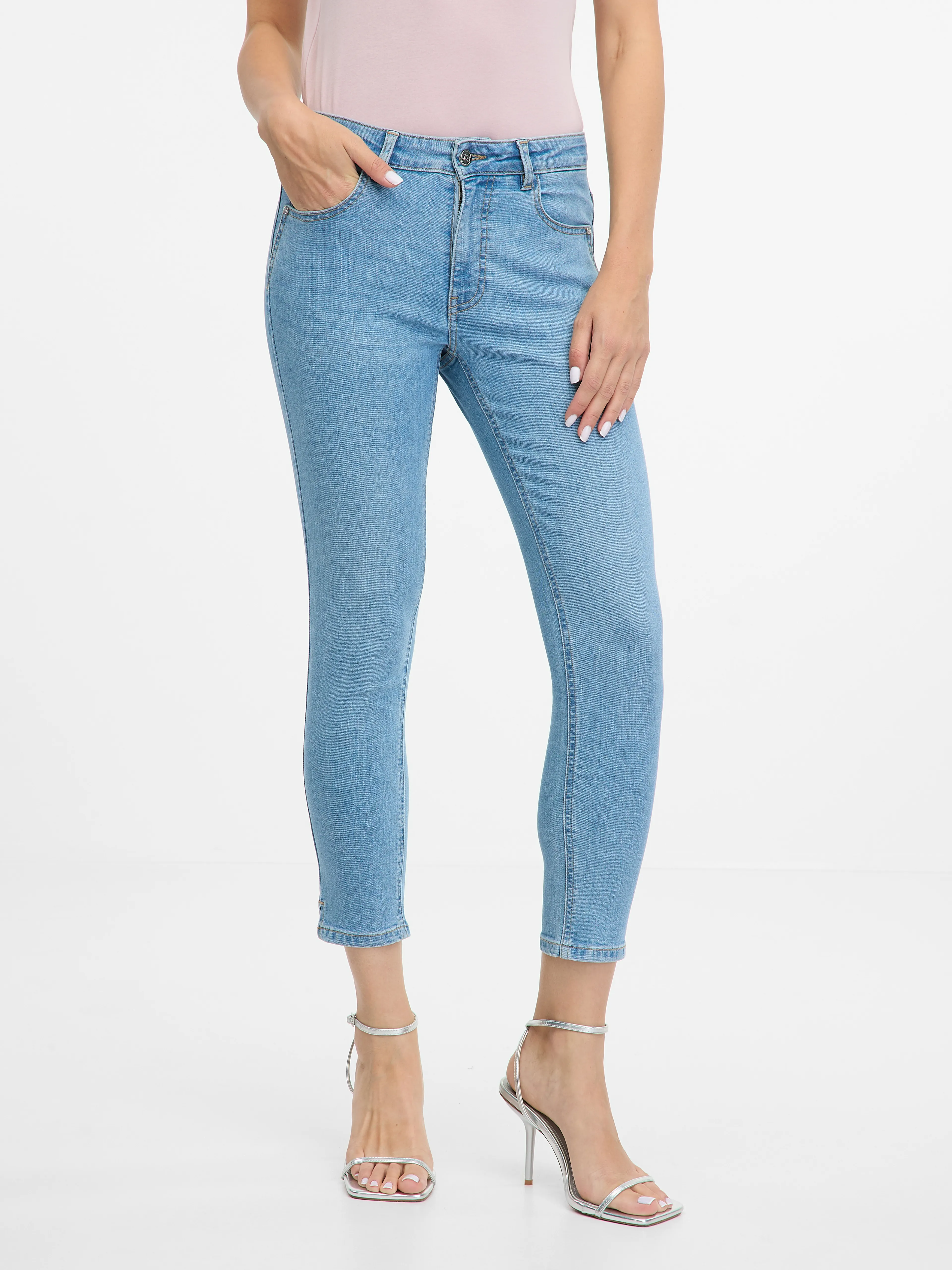Hellblaue Damen Skinny Fit Jeans ORSAY