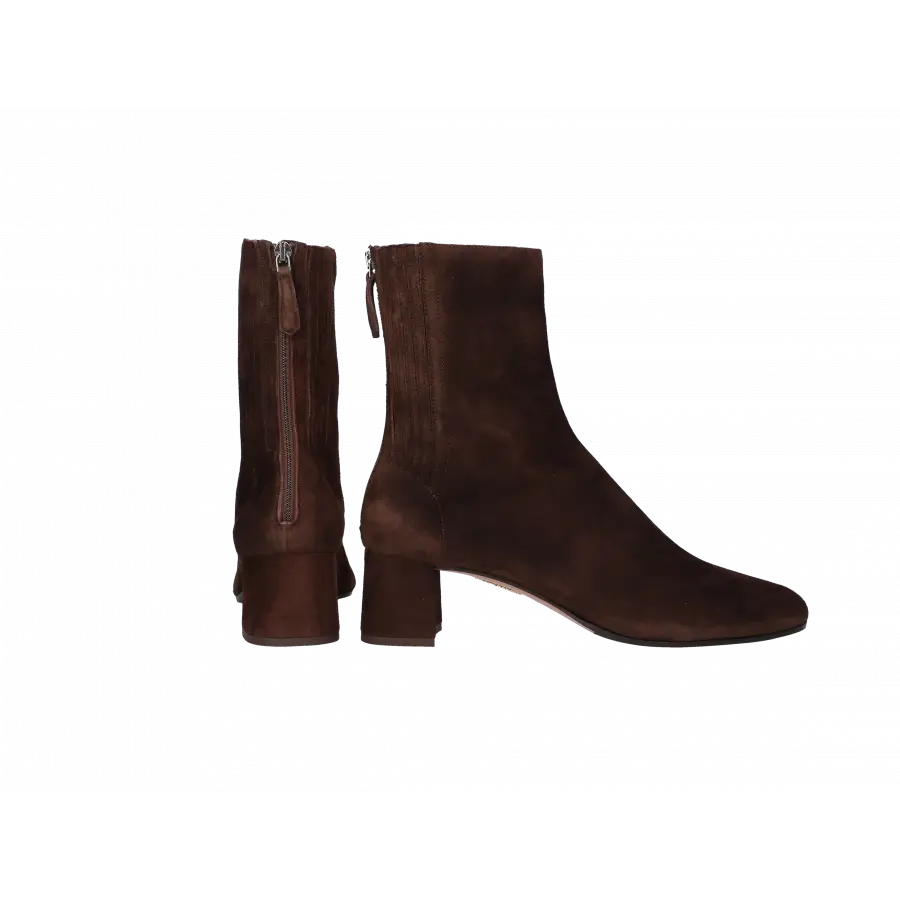 Aquazzura - Klassische Stiefeletten SAINT HONORE 50 Veloursleder - braun