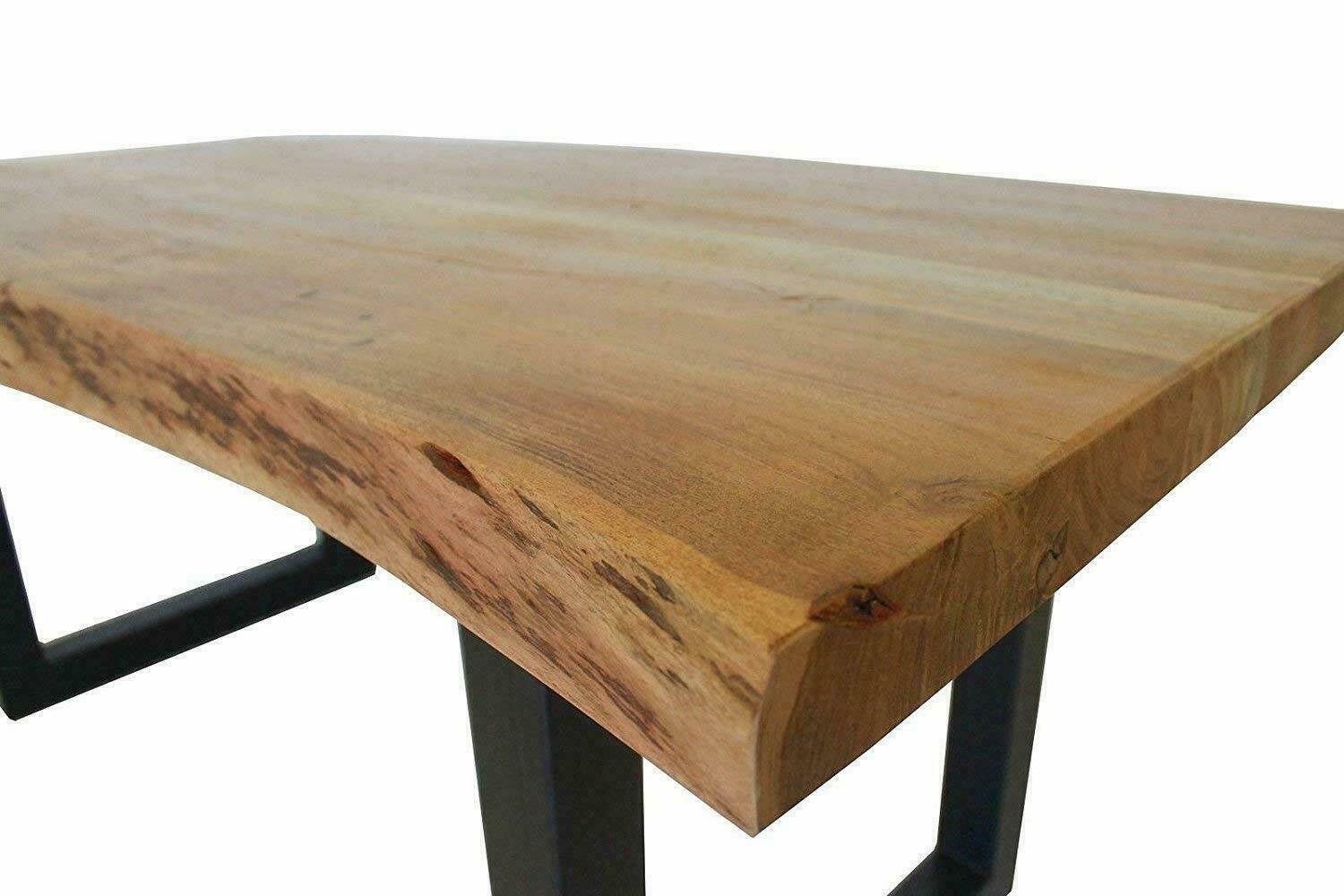 Sedex Esstischplatte SPU Tischplatte mit Baumkante Massiv aus Akazienholz, 4cm Stark
