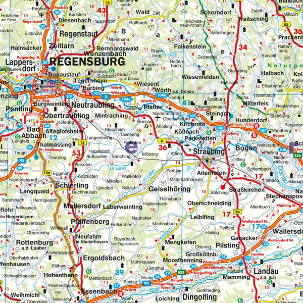 Deutschland, Autokarte 1:500.000 - Straßenkarte
