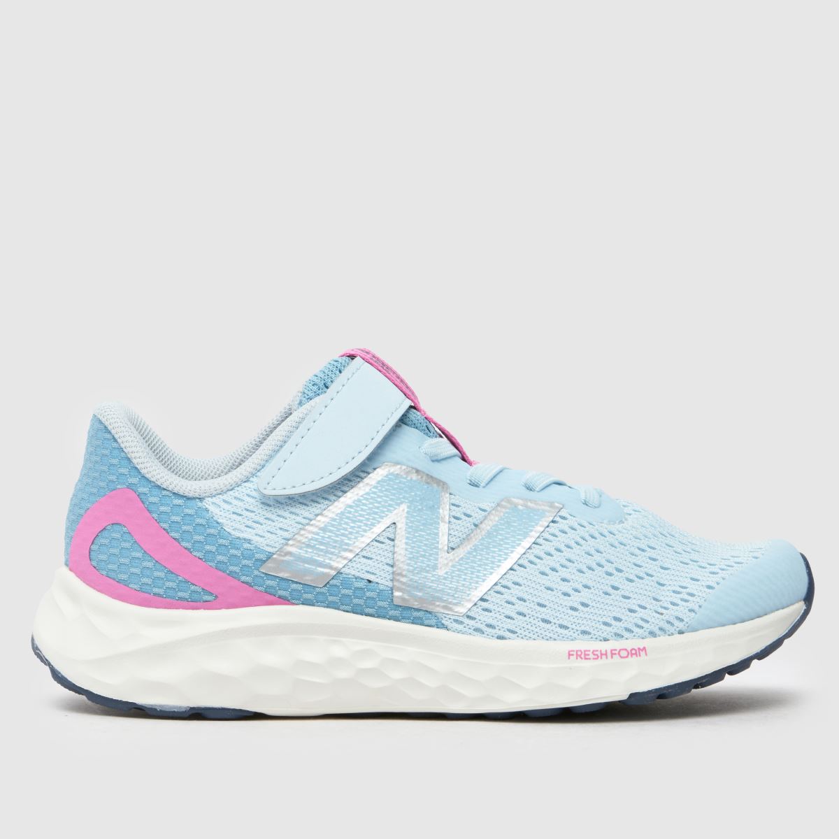 New Balance vita & flerfärgade blå Fresh Foam Arishi v4 Junior träningsskor