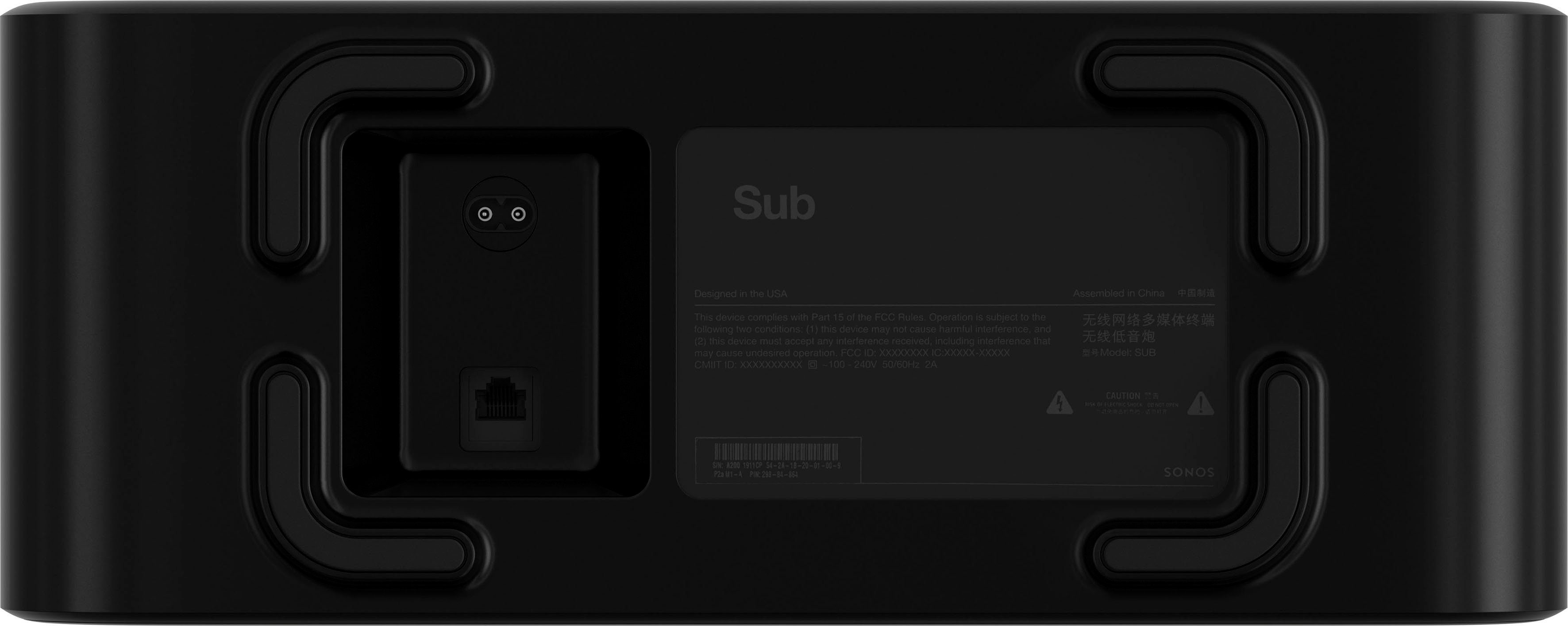 Sonos Sub (Gen3) WLAN- Subwoofer (LAN (Ethernet), WLAN)