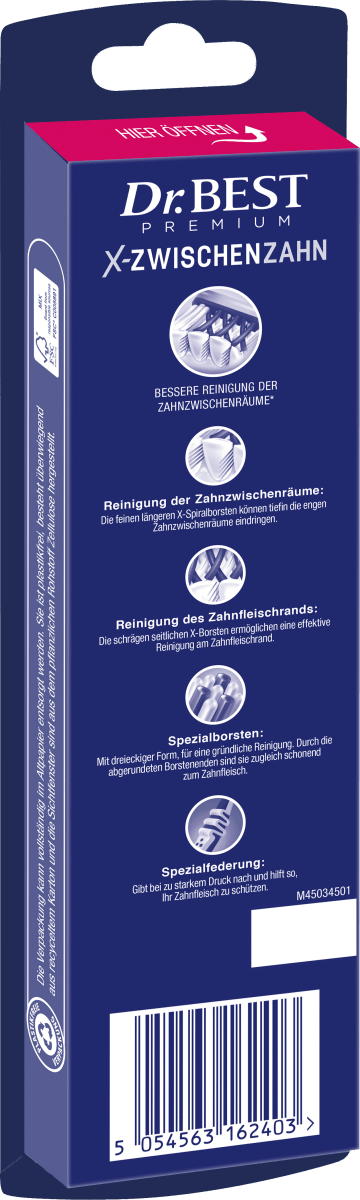 Zahnbürste Premium X-Zwischenzahn mittel Vorteilspack, 2 St