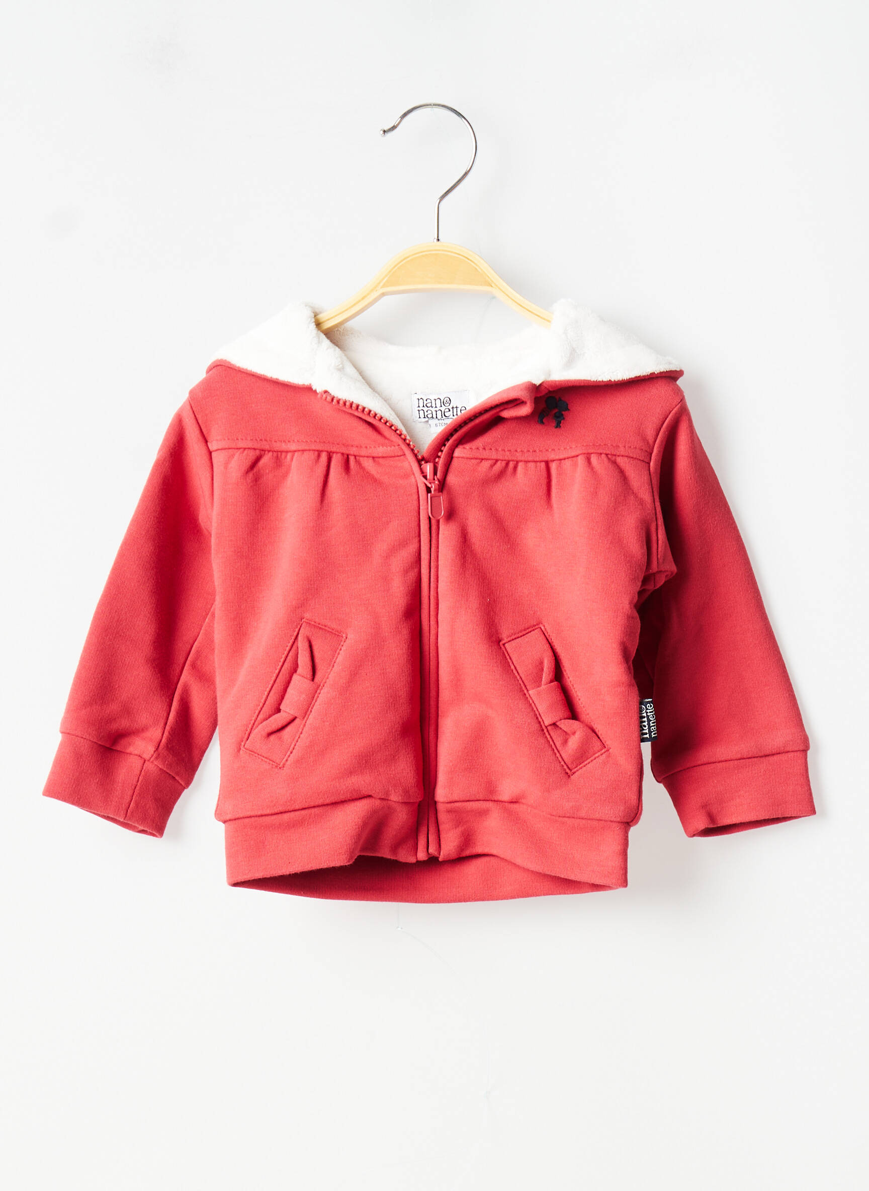 Nano Nanette Vestecasual Fille couleur rouge