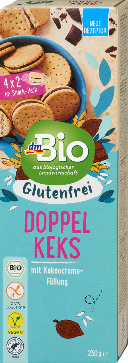 Kekse, Doppelkekse, glutenfrei, 230 g