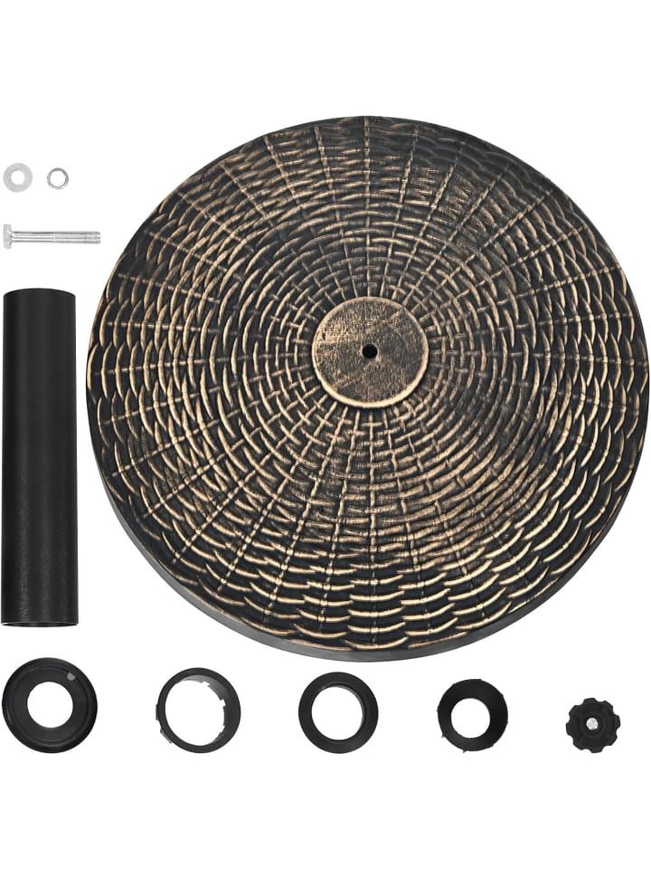 COSTWAY Sonnenschirmständer 38-48mm in Schwarz günstig kaufen onesize