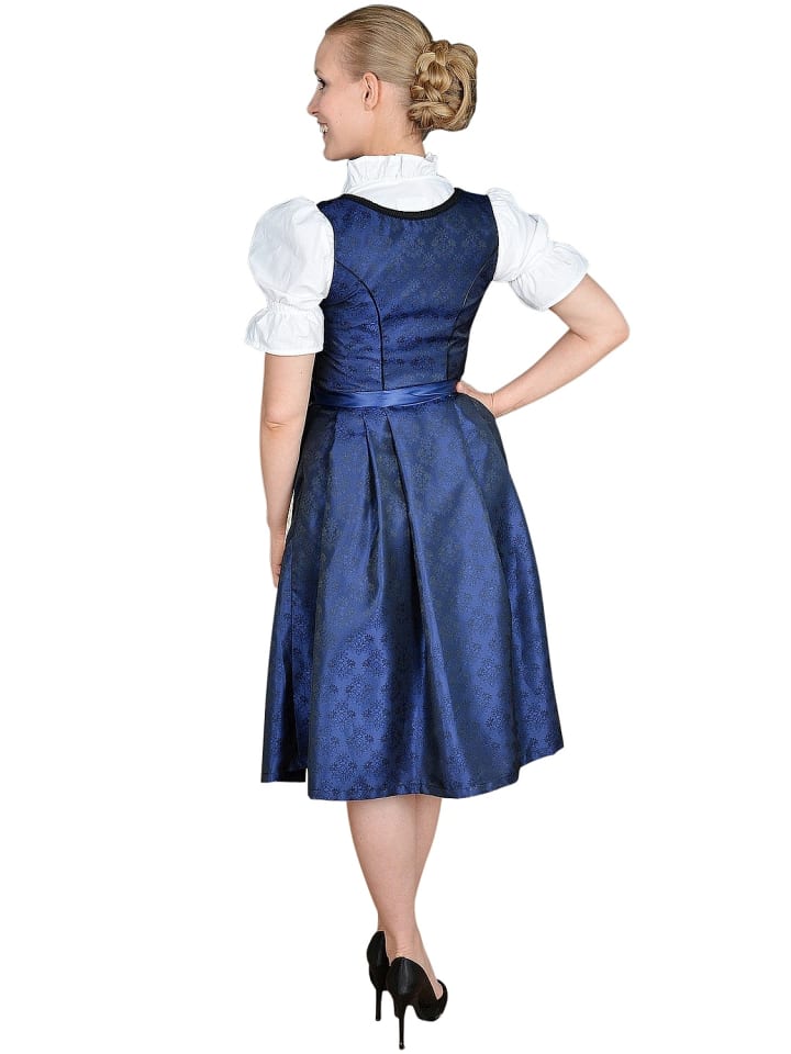 Edelnice Midi Dirndl 2-teilig in blau, gold günstig kaufen