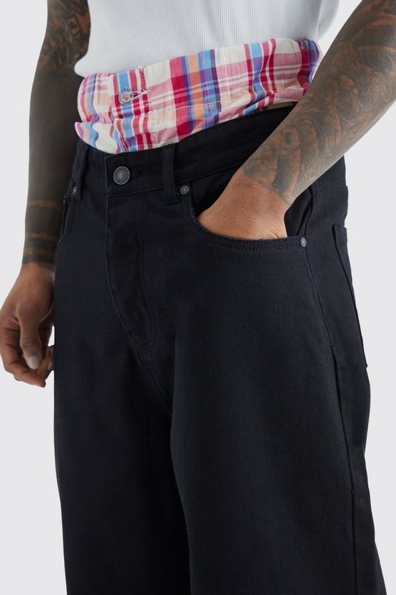 Lockere Jeans mit doppeltem Bund