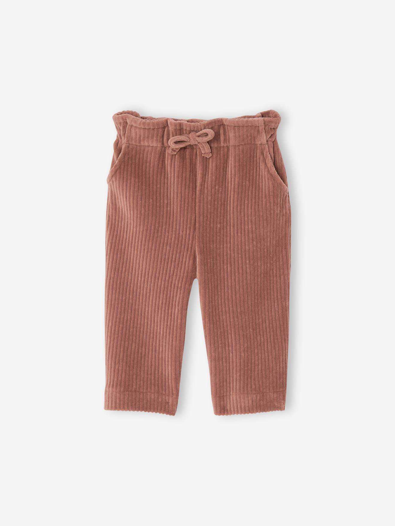 Vertbaudet Baby Cordhose mit Schlupfbund - schokolade