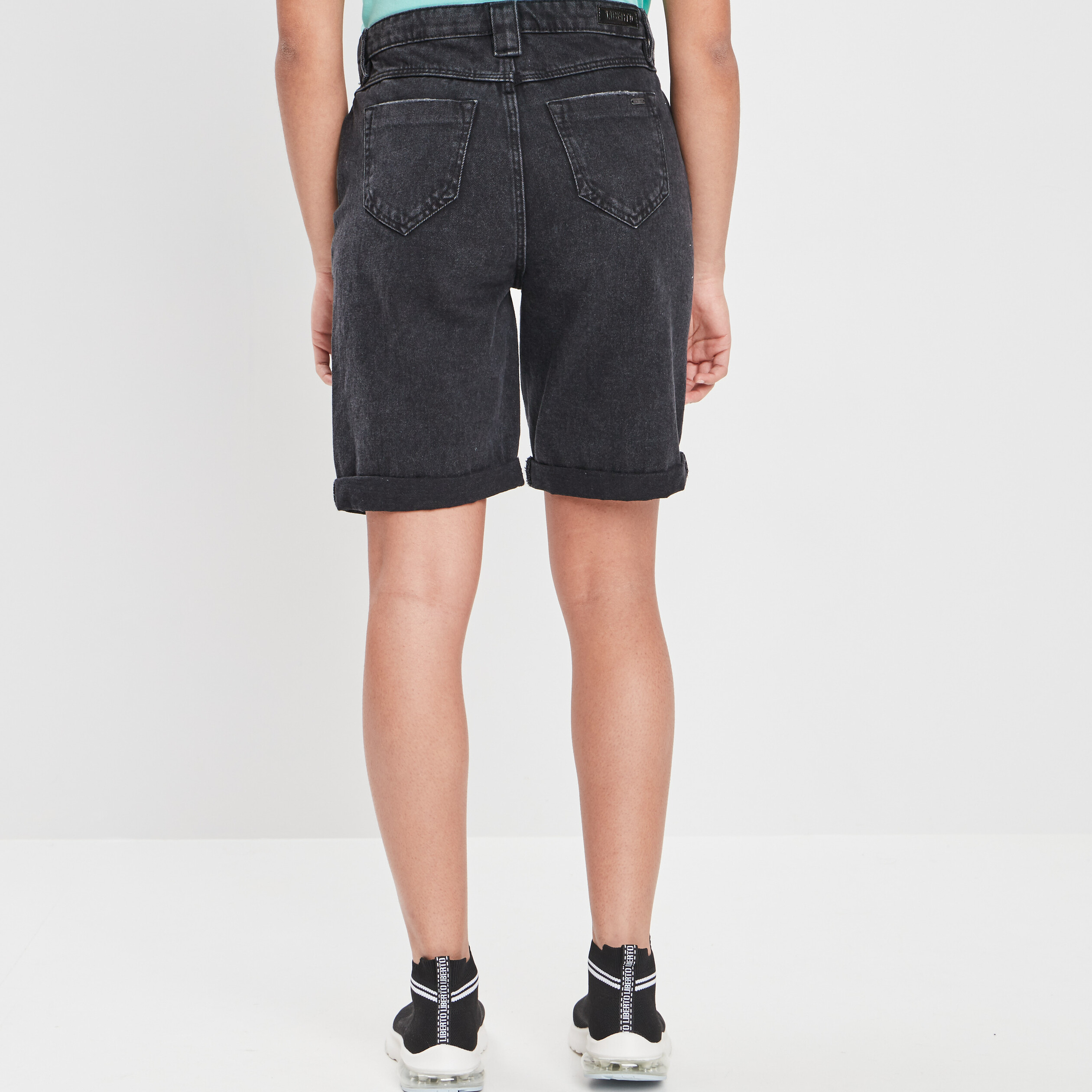 Bermuda droit noir femme | La Halle