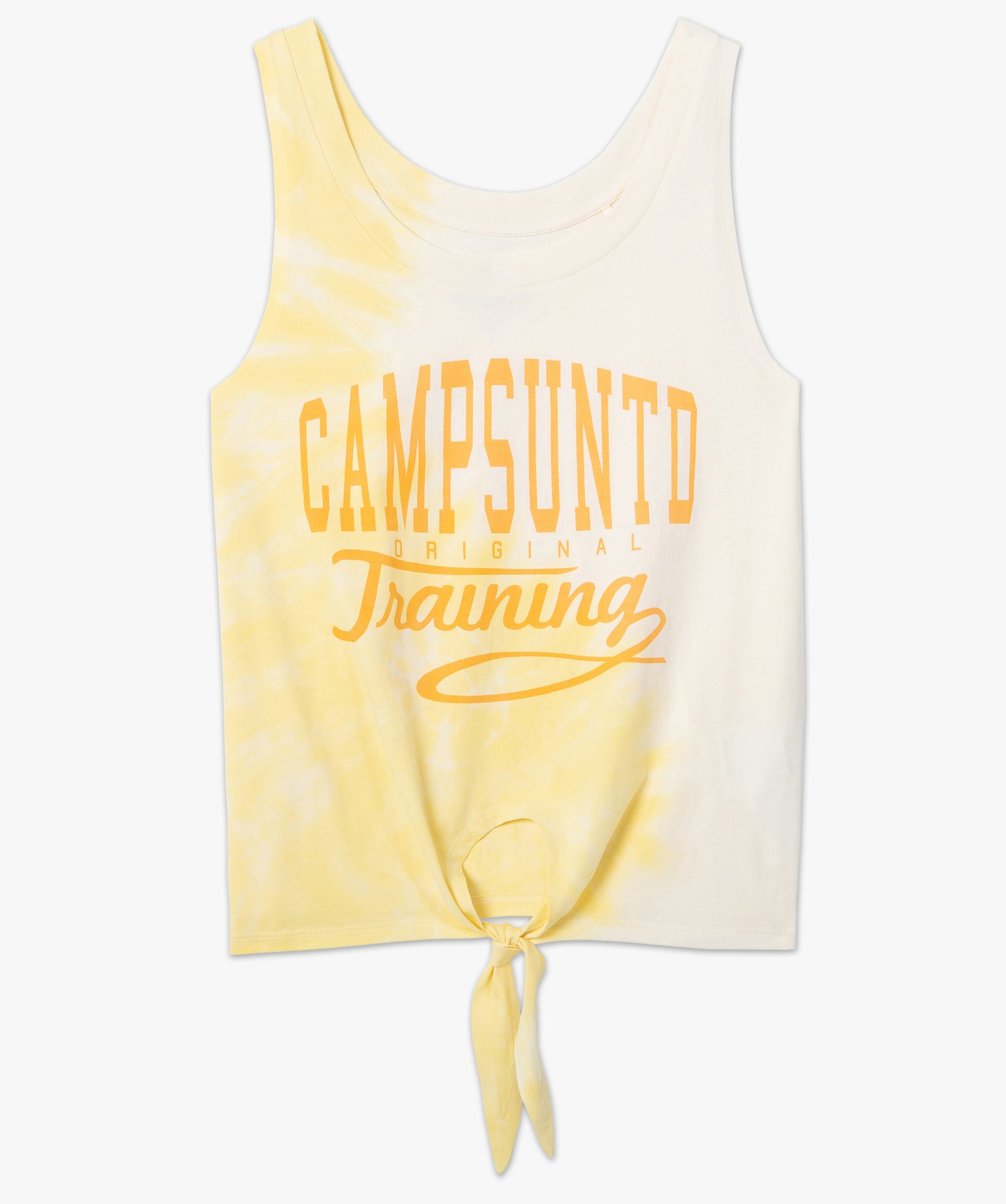 Débardeur femme avec inscription XXL – Camps United jaune | GEMO