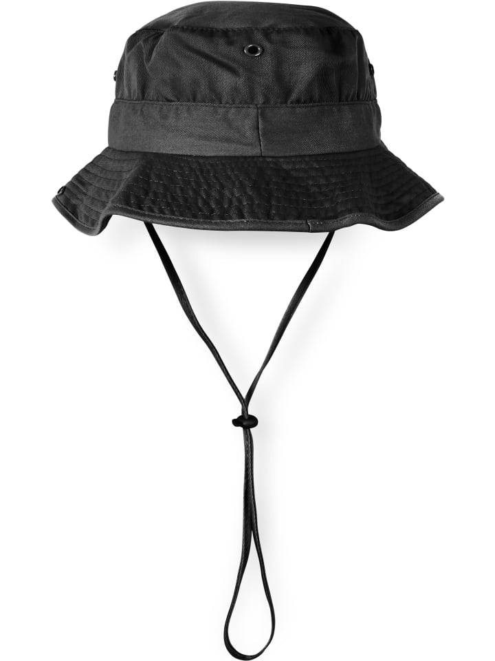 normani Schlapphut mit Kinnband in Schwarz günstig kaufen