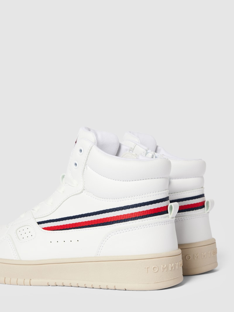 Sneaker mit Kontraststreifen Modell 'KAREEM' in weiß