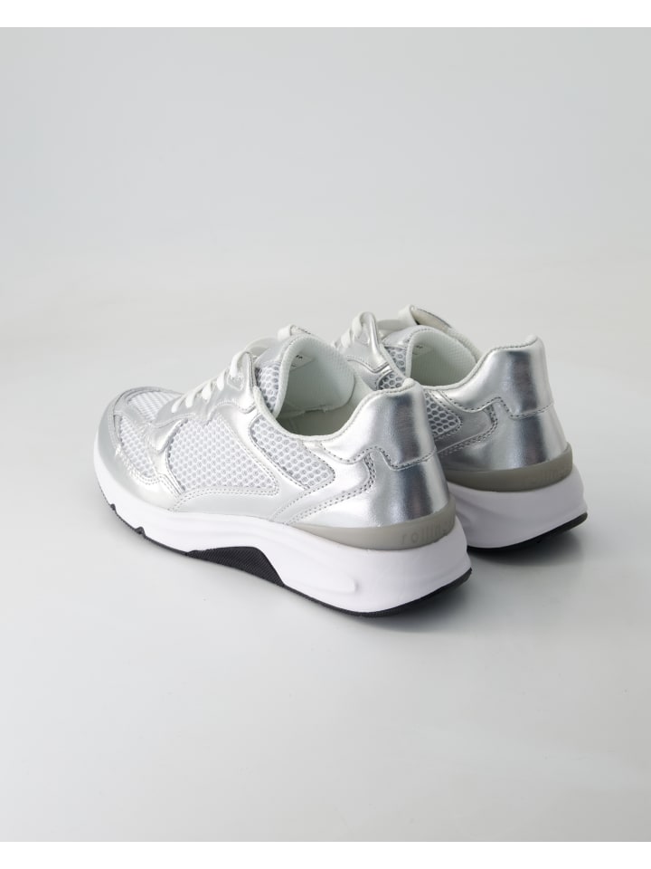 rollingsoft Sportliche Schnürschuhe in Silber günstig kaufen