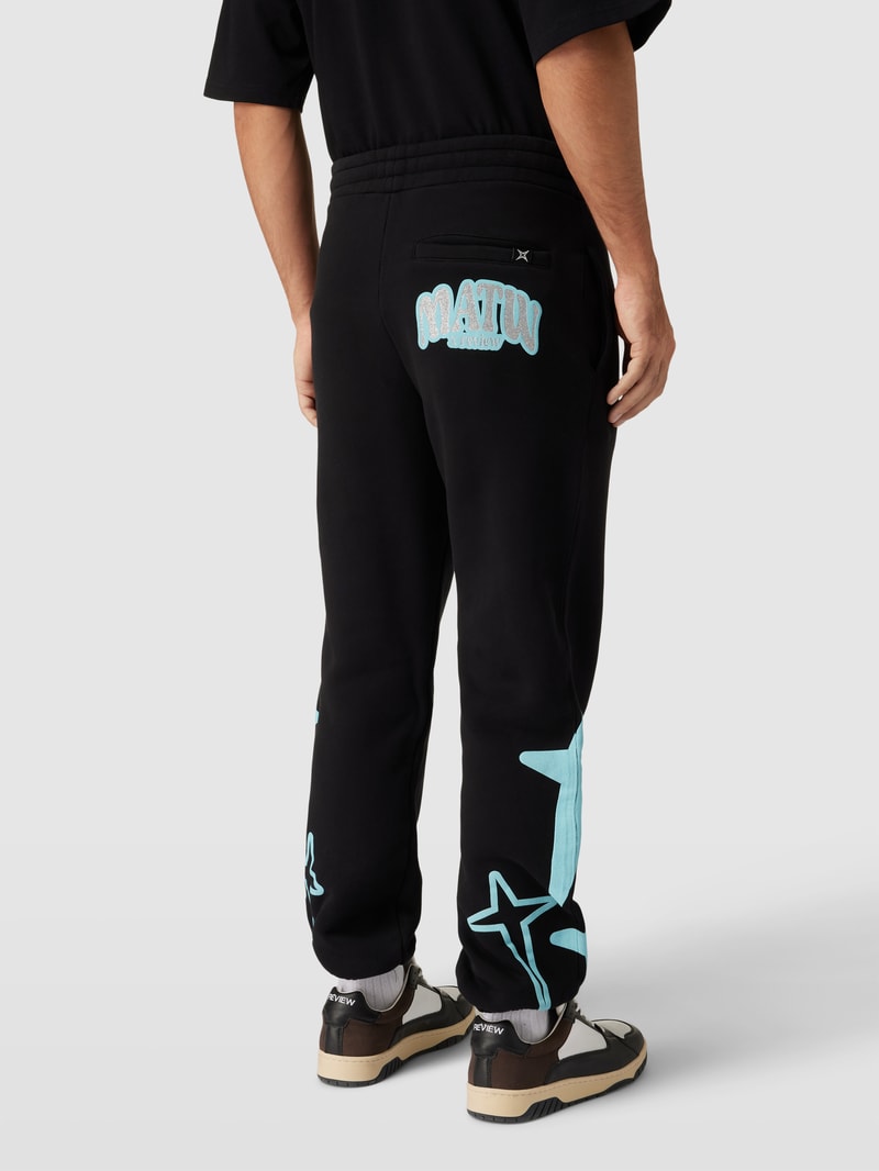 Sweatpants mit Motiv-Print - MATW X REVIEW in schwarz